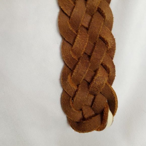 Vintage Lucky Brand Braided Weave Distressed Belt Size 26 - Picture 13 of 15